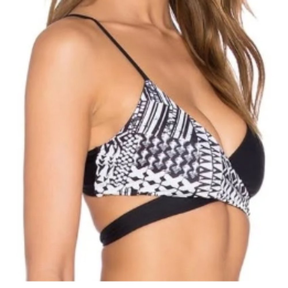 l*space Chloe Wrap Bikini Top Reversible